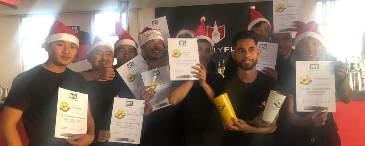 Festive WFA Gradings in Rome and Nepal